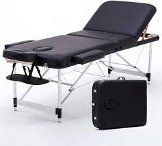 Portabel 3-sektions Skönhetsmassage Säng