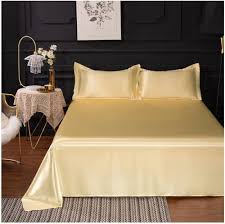 Lyxigt Satin Platt Lakan - Mjukt och Mysigt