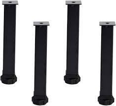 Justerbara Sängben - Svart 15-35 cm (4-pack)