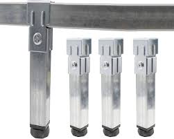 Justerbara Sängben i Stål - 4 st Kraftiga Möbelben