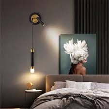 Modern Vägglampa för Sovrum och Läsning