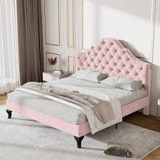 Höjdjusterbar Sammetssäng 140x200 cm - Rosa