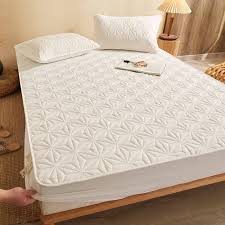 BAJIN Quiltat Sängkläder Lakan 180x220 cm Beige