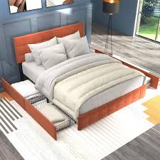 Klädsäng med 4 Lådor och Ribbotten