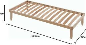 Evergreenweb Styv Ribbotten 80x200 cm - Ortopedisk med Avtagbara Ben