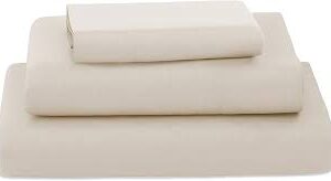 Sängkläder Set 4 Delar Mikrofiber - Beige 160x200 cm