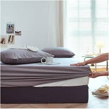 Dra-på-lakan i 100% Tvättad Bomull