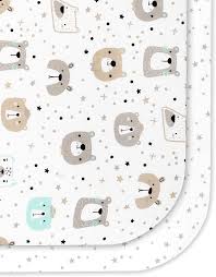 Flyideas Organiska Dra-på-lakan för Bebis 60x120 cm - 2 St Set