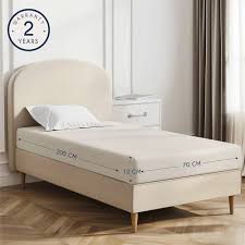 Beige Spännlakan i Bomull Jersey 70x200 cm