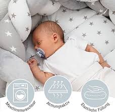 Babynest för Nyfödda med Flätkudde - 75x45 cm