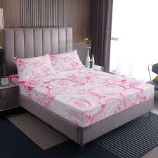 Rosablommigt Lakan Set för Barn