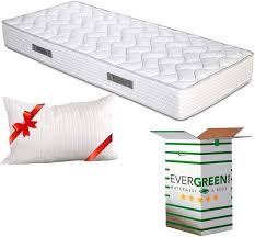 EVERGREENWEB Ortopedisk Madrass 80x190 cm med Gratis Minnesskumkudde