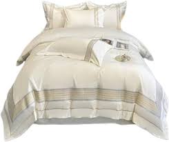 Vita Lakan 180 Trådar – Fyrdelat Sängset i Ekologisk Bomull