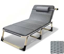 Bärbar Hopfällbar Tältsäng med Justerbar 4D Madrass