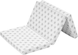 Alvi Vikbar Resesängmadrass 60x120 - Grå Stjärndesign