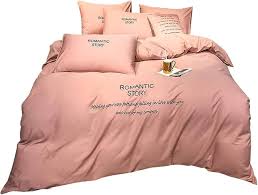 FLYIFE Enfärgad Sängklädeset 60S Bomull Täcken Set