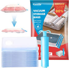 Vakuumpåsar för kläder - 8 små (60x40 cm) för utrymmesbesparing