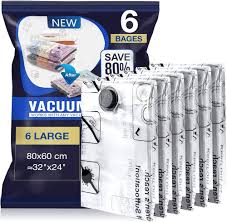 Återanvändbara Vakuumpåsar för Täcken - 6 St 80x60 cm