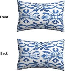 Boho Kuddset 40x60 cm - Blå Dekorativa Kuddar (2 st)