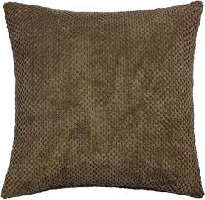 2 x Fyllda Modern Chenille Prickiga Kuddar - Bruna och Mjuka