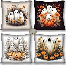 Halloween Pumpakuddöverdrag 60x60 cm - Vattentäta