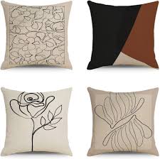 4-pack Linne Kuddöverdrag