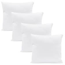 Quiltad Mikrofiberkudde 45x45 cm - Vit